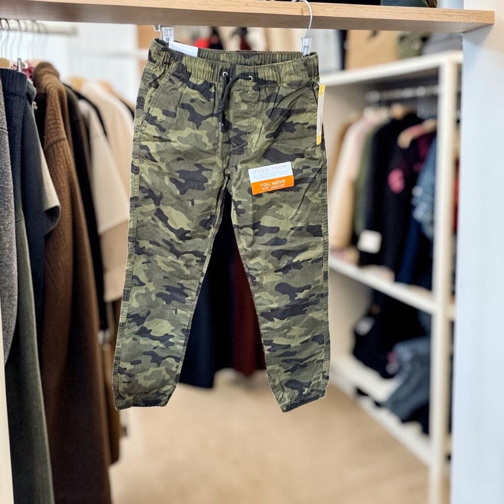 Boys Size 8 Lazer Shakib Stretch Twill Jogger Camo Pants NWT Stretch Waist
